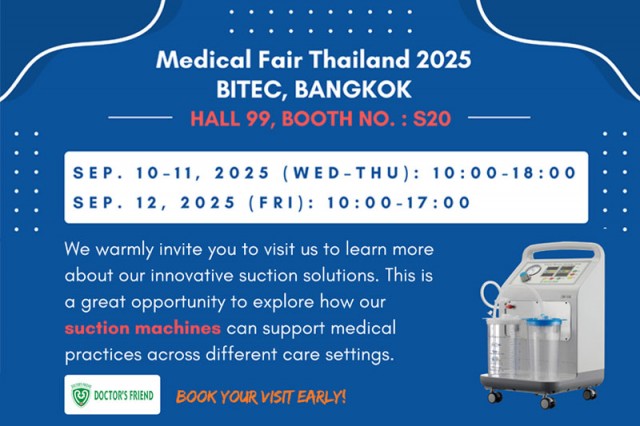 Medical Fair Thailand Sep 10th -12th, 2025
